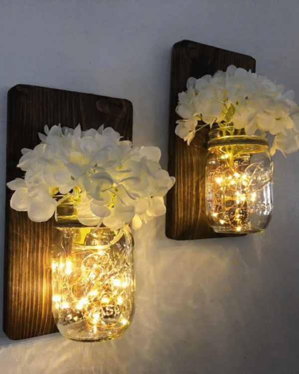 Mason Jar Flower Lights / Mason Jar Fairy Lights