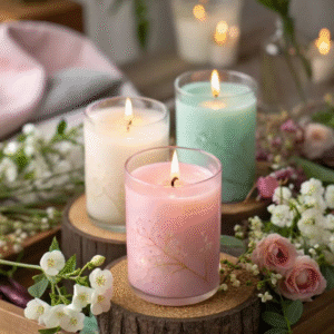Color full Candle (Set Of 3)