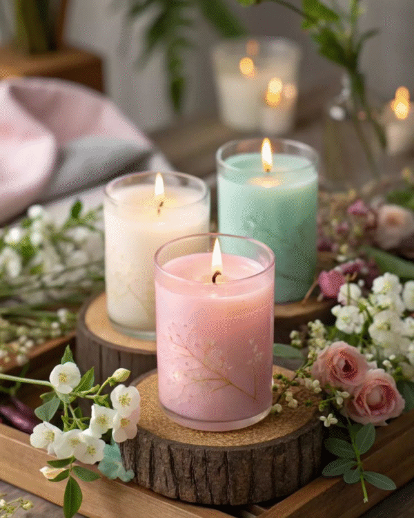 Color full Candle (Set Of 3)