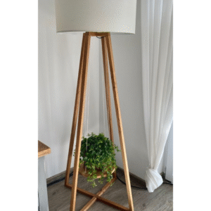 Wood 3 Leg Lamp / Standing Lamp