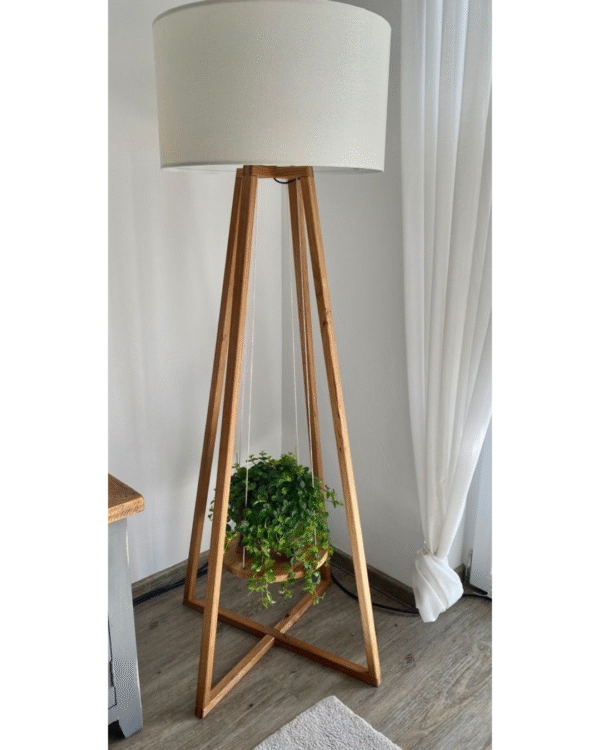 Wood 3 Leg Lamp / Standing Lamp