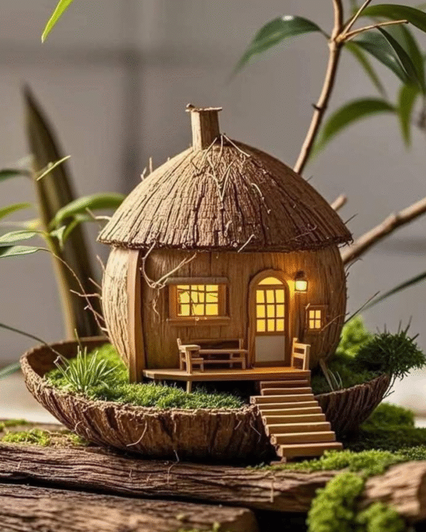 Fairy House Model / Coconut Shell House